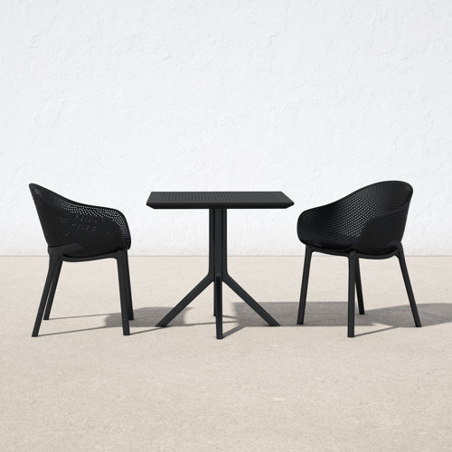 AllModern Farrah Square 2 Person Outdoor Dining Set & Reviews Wayfair